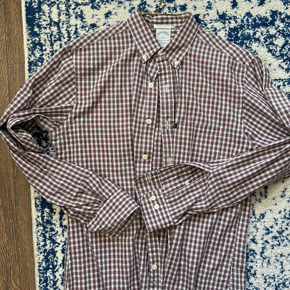 Mens Brooks Brothers Small Slim Fit Casual Shirt